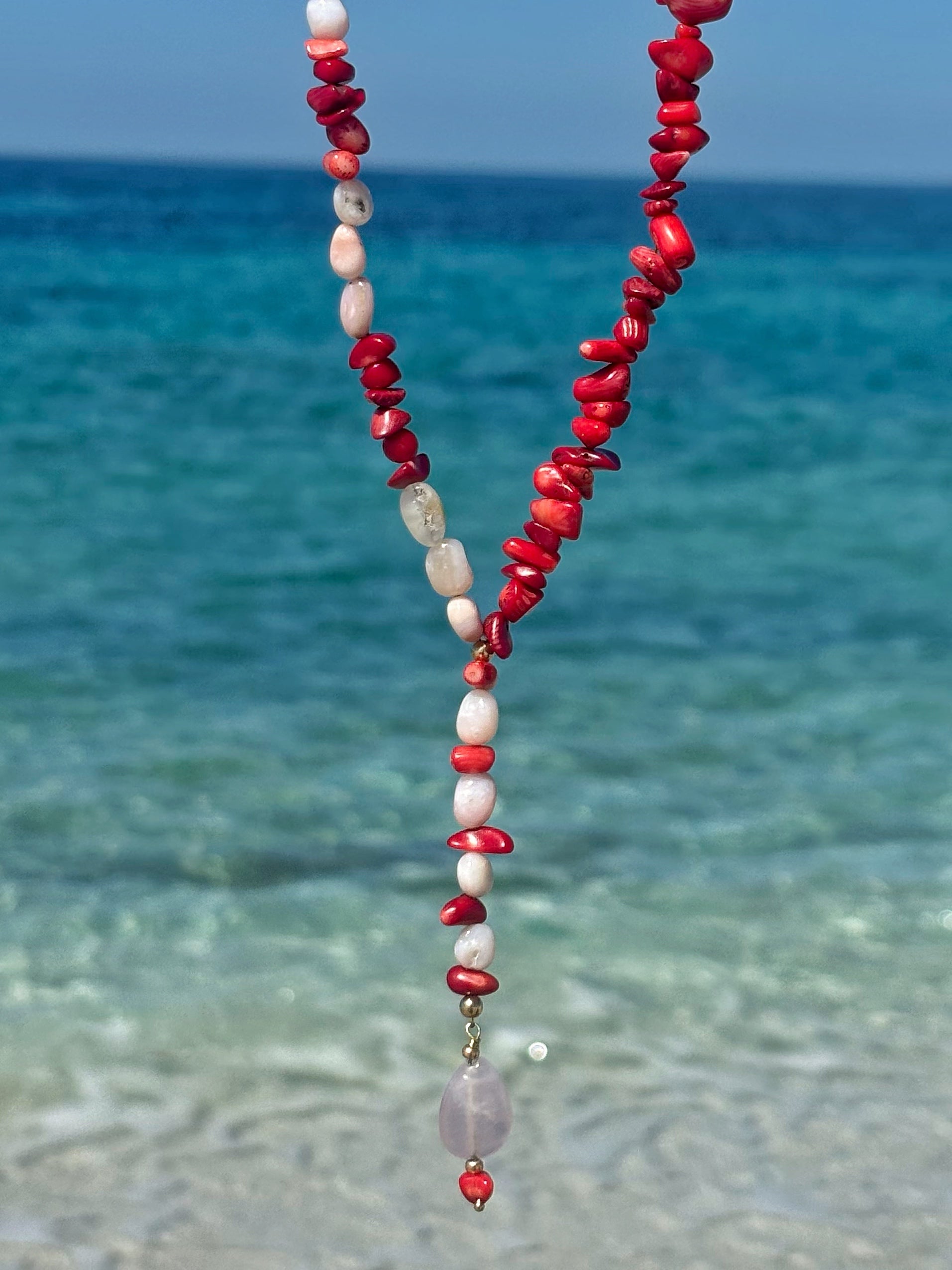 Collana Scia di Corallo