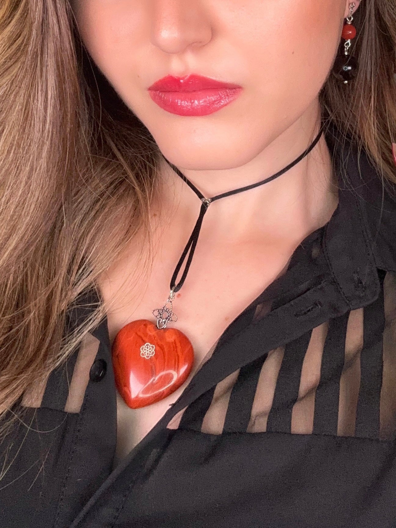 Collana Cuore di Diaspro