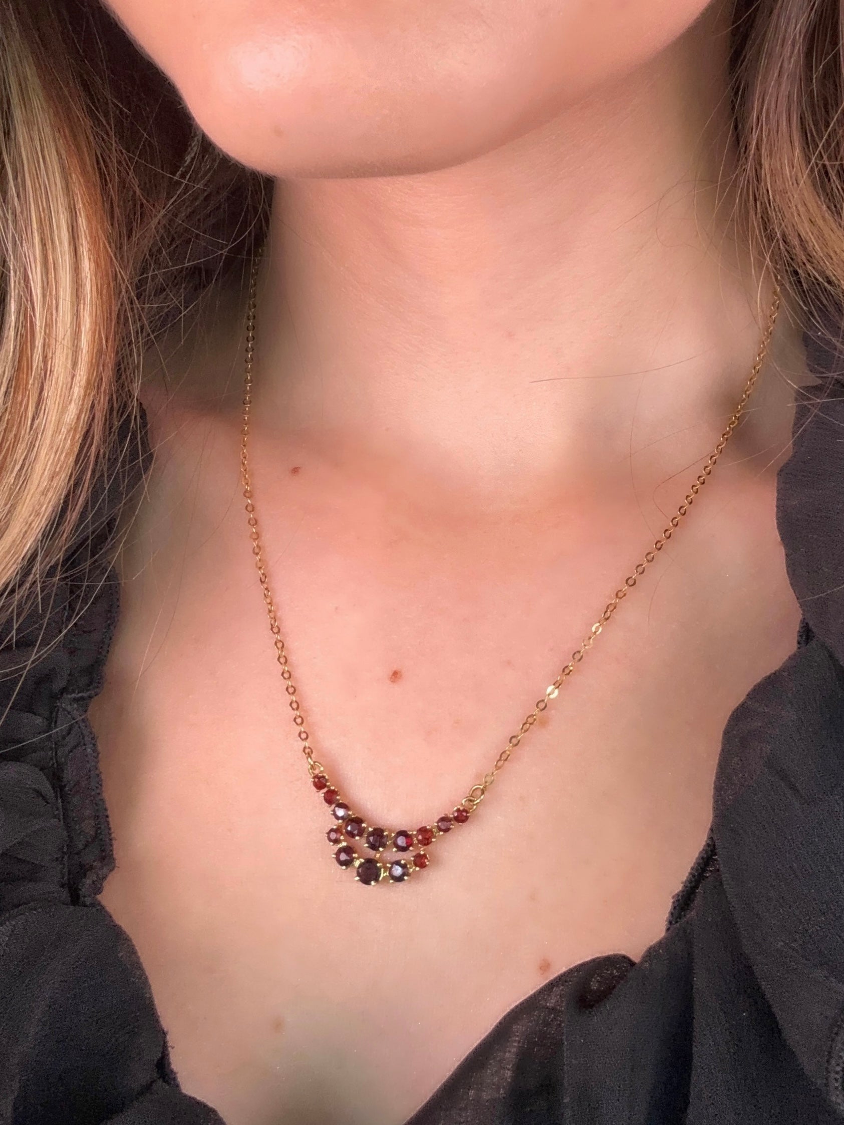 Collana Scintille di Granato
