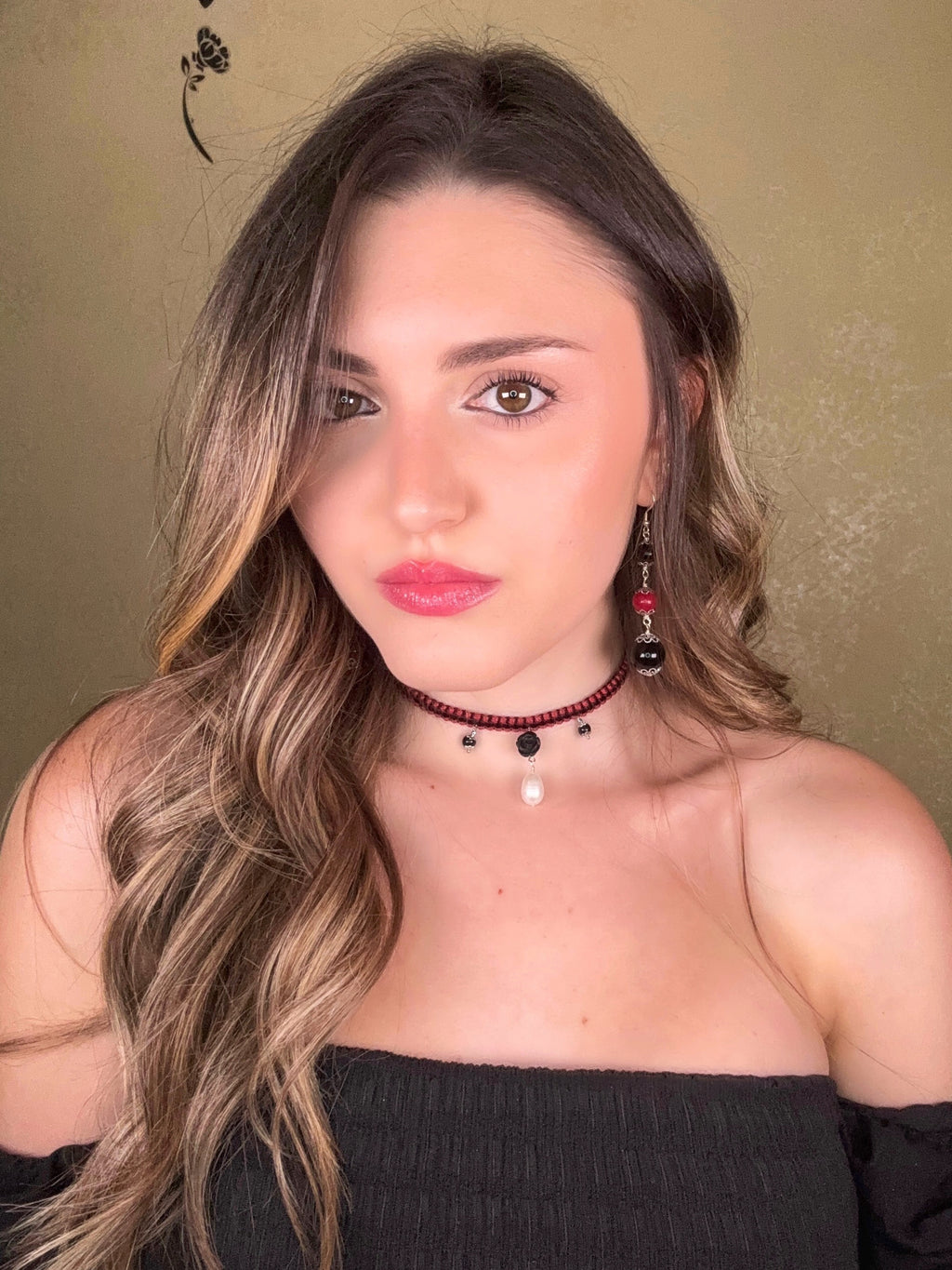Choker Rosa Nera