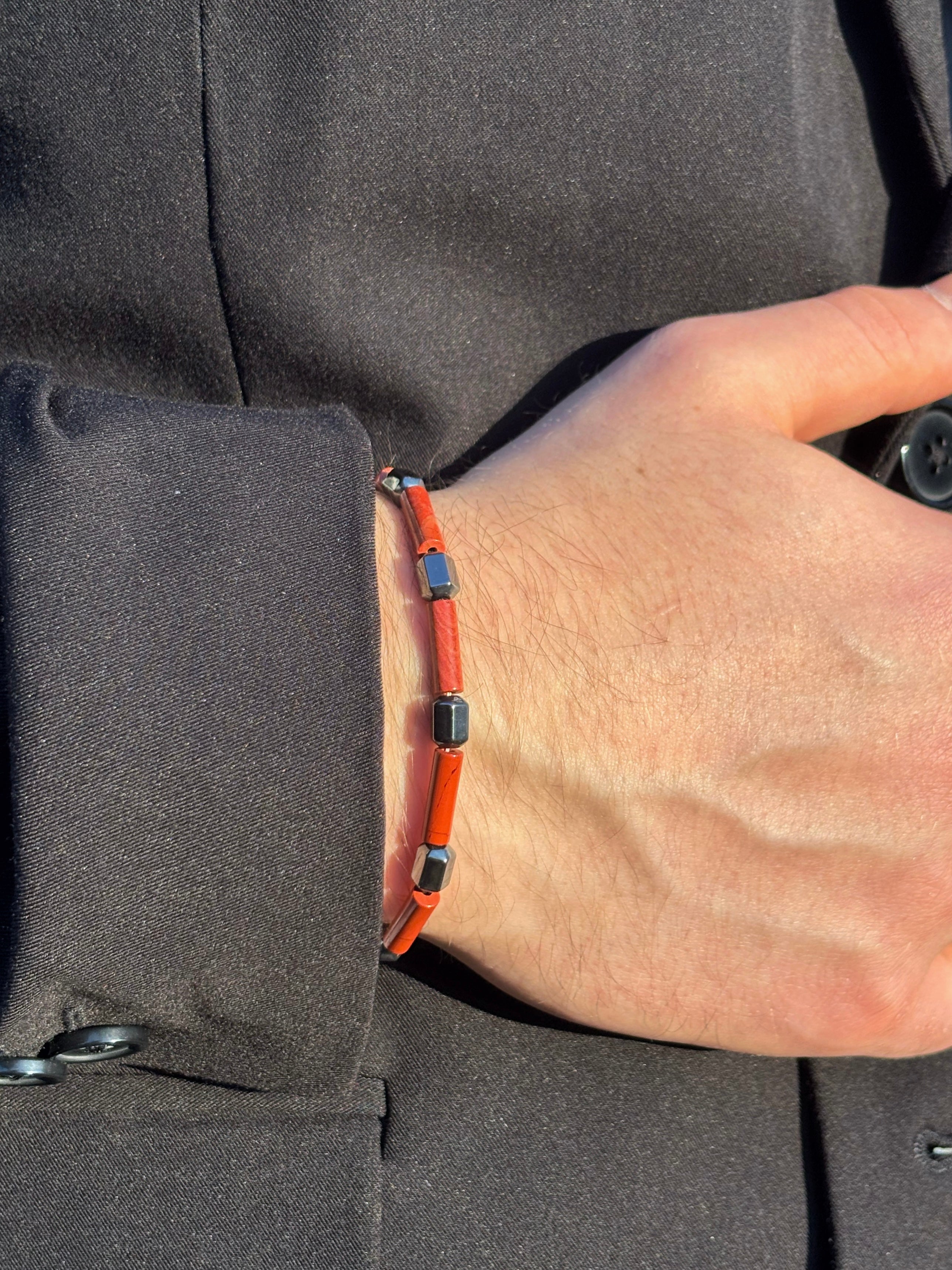Bracciale Diaspro Rosso