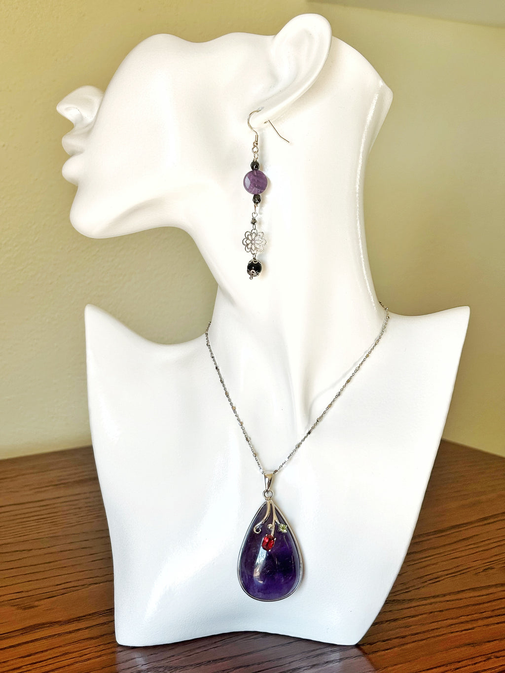 Collana Goccia d’Ametista