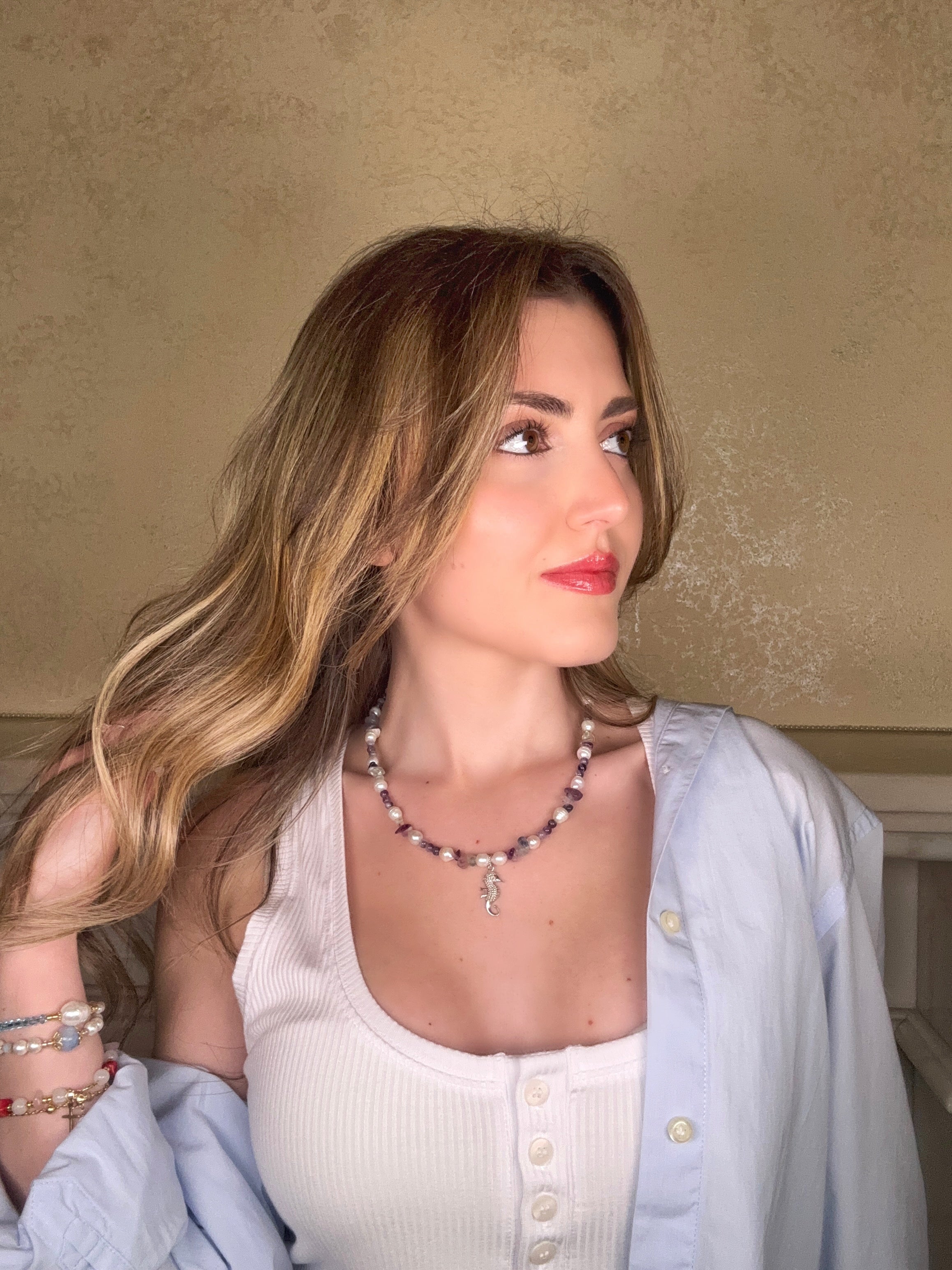 Collana Cavalluccio Marino