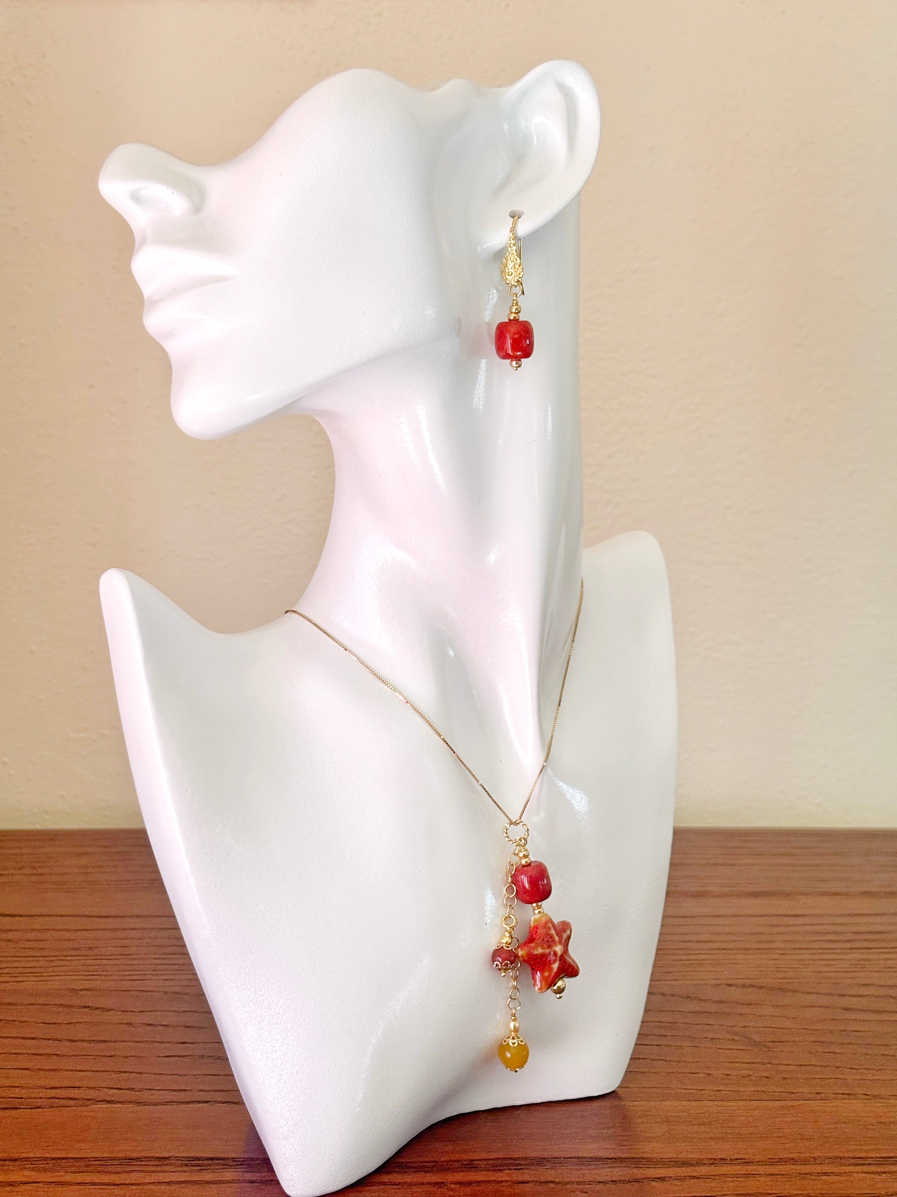 Orecchini Bagliore Rosso