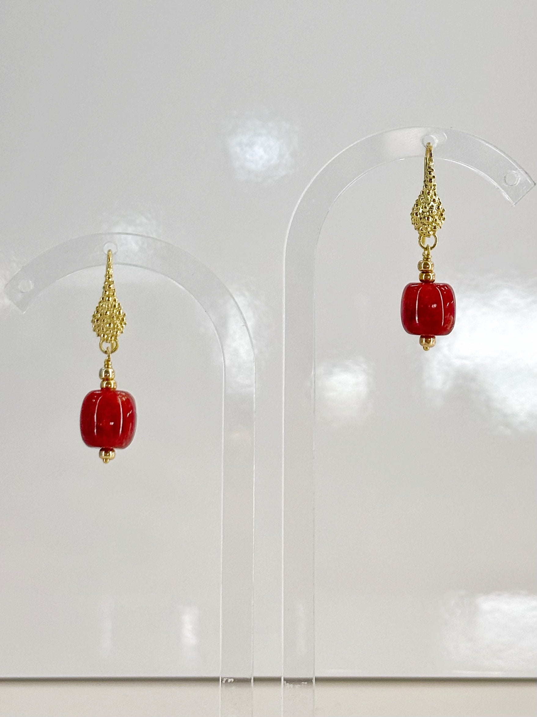 Orecchini Bagliore Rosso