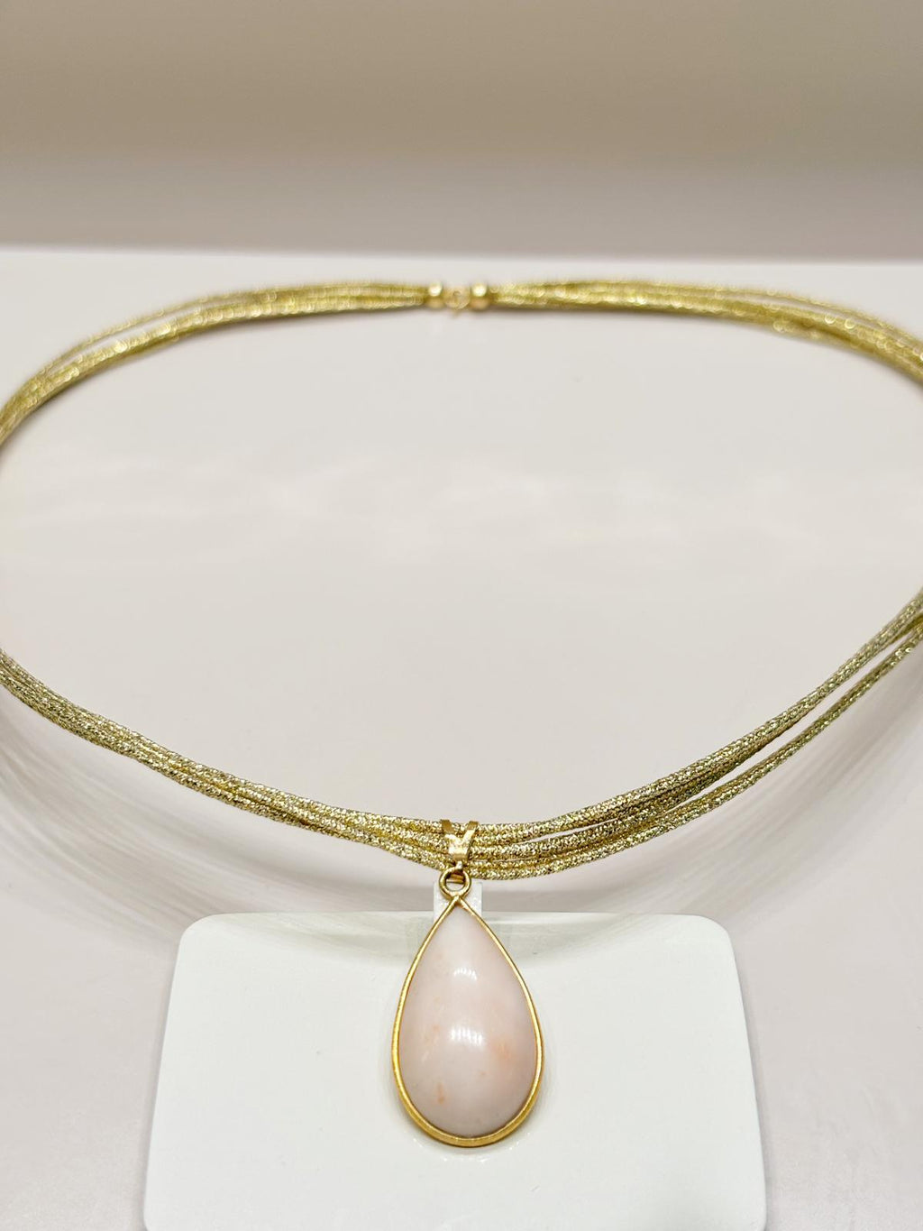 Collana Goccia Rosa