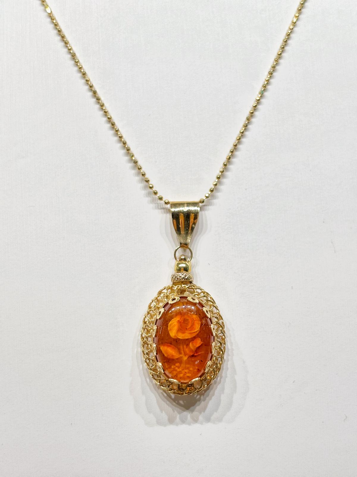 Collana Rosa d’Ambra