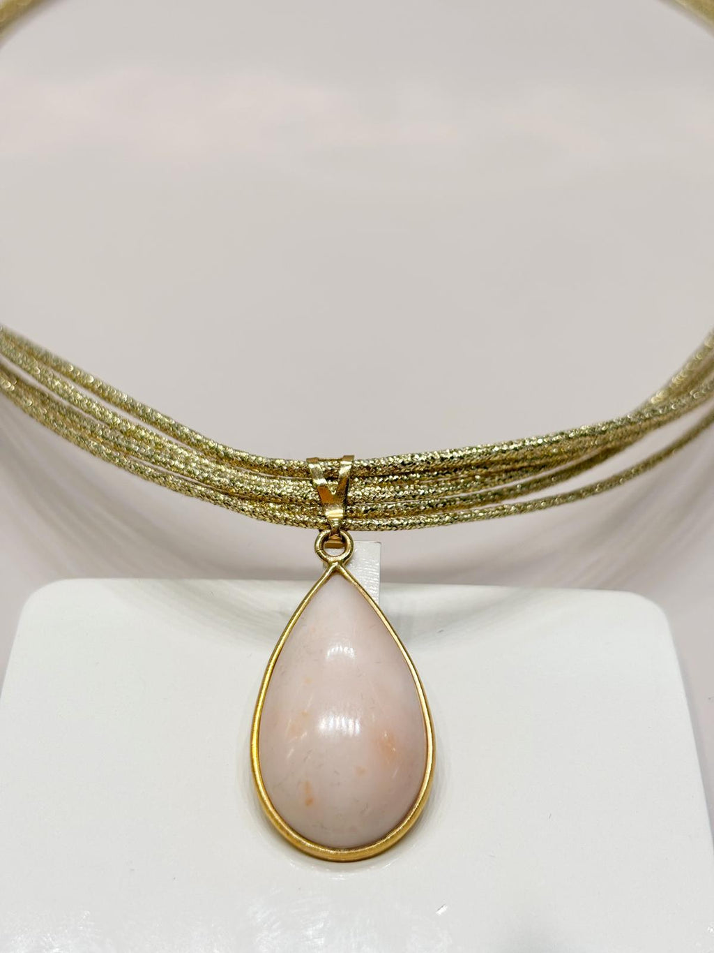 Collana Goccia Rosa