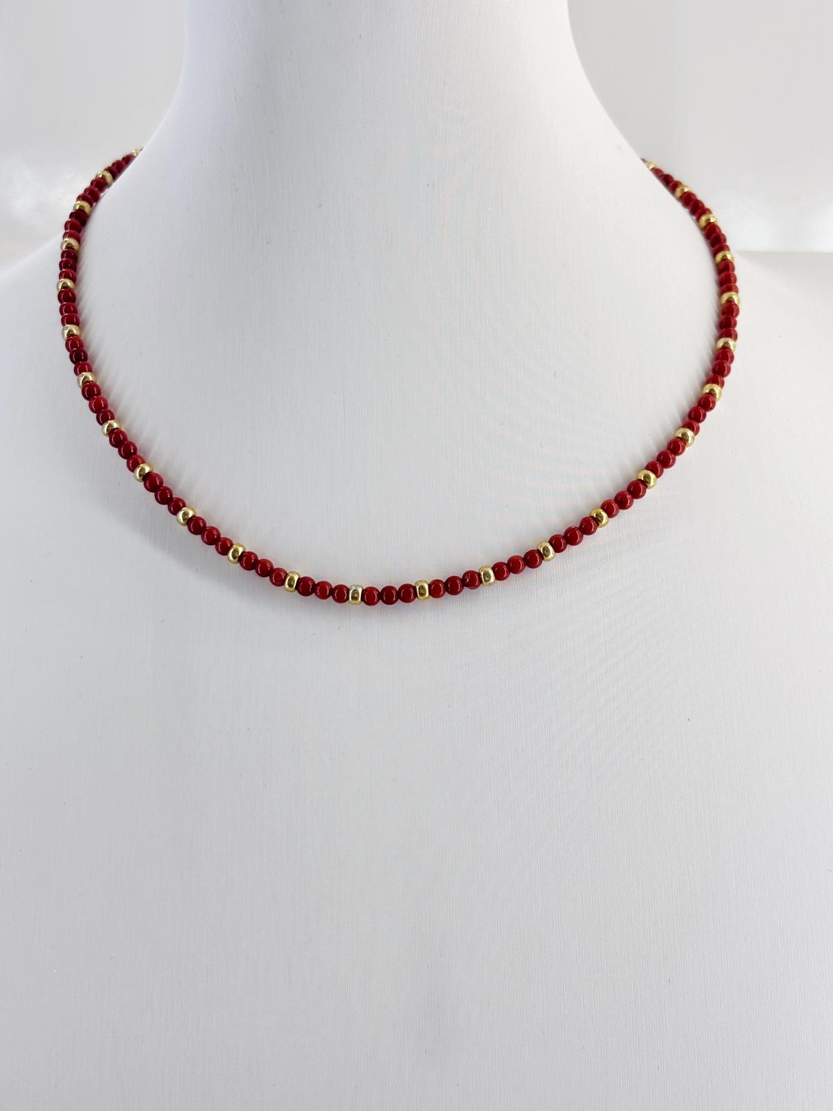 Girocollo Legame Rosso