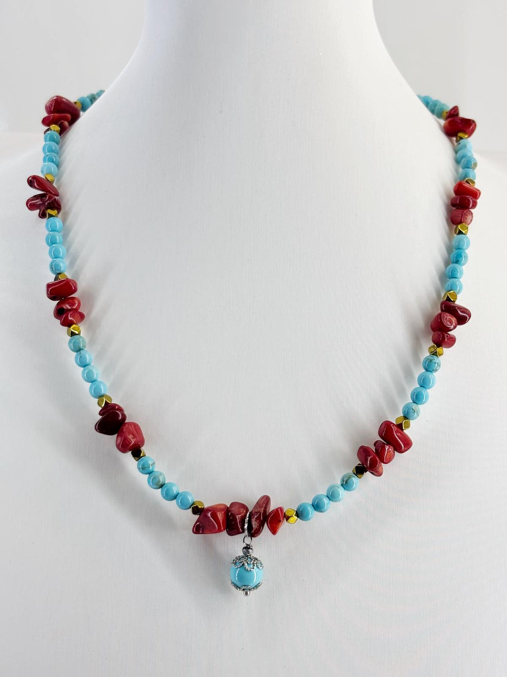 Collana Turchese e Corallo