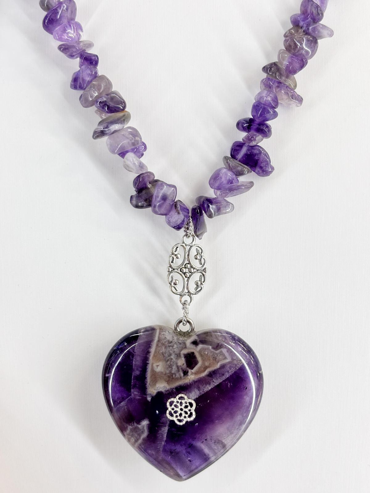 Collana Cuore di Ametista